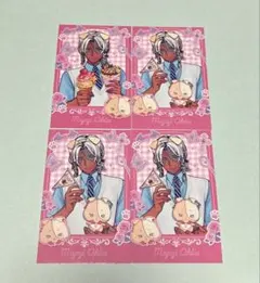 悪魔執事と黒い猫 ミヤジ テーマパークデート チェキ風 カード あくねこ