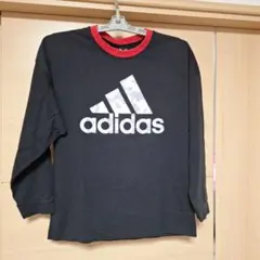 adidas 長袖カットソー J150 黒 赤