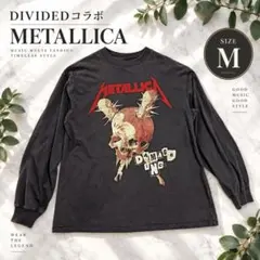 DIVIDEDコラボ METALLICA メタリカ ロンT M スカル フェード