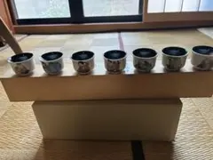 七福神九谷焼ぐい呑み 7客セット 木箱入り