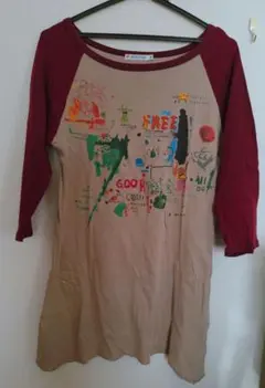 UT グラフィックプリント 七分袖Tシャツ Mサイズ