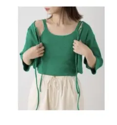 kastane カーディガンとタンクトップセット