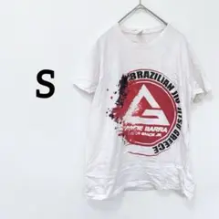 Gracie Barra ブラジリアン柔術 Tシャツ　【S】 ホワイト　ロゴ