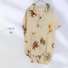 r.p.s 花柄シャツ　ブラウス　ノースリーブ　柔らか素材　華やか　カジュアルのサムネイル
