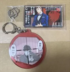 名探偵コナン展　30周年　赤井秀一　アクリルブロック　アクリルキーホルダー