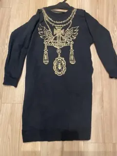 新品タグ付✨ヴィヴィアンウエストウッド ロングワンピース 花柄 リボン 灰 M ヴィヴィアンウエストウッドレッドレーベル ワンピース 00 XS ピンク