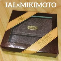 新品　未使用　ミキモト　コインケース　皮革　レザー　小銭入　財布　茶色　ブラウン