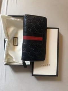 まぁちゃん様専用GUCCI GGパターン 長財布 ブラック