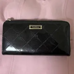 Pinky&Dianne 長財布 ブラック エナメル調のサムネイル