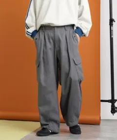 レイジブルーM-65/ワイドストレート/ブルガリアンミリタリーカーゴパンツのサムネイル