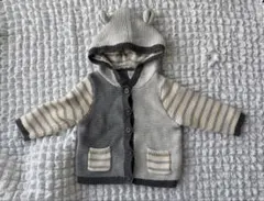 GAP 70cm 可愛いフード付きニットアウター