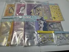 キャンドゥ　ちいかわ　11点セット　ポーチ、ジッパー袋、クリアファイル、シール