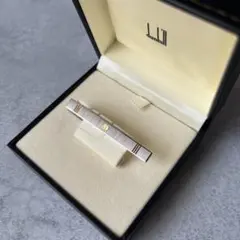 未使用級✨dunhill ネクタイピン　ダンヒル　dロゴ　シルバーゴールド