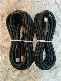 新品未使用 断線防止USB充電ケーブルtype-c 2m.3m 2本まとめ売り♪