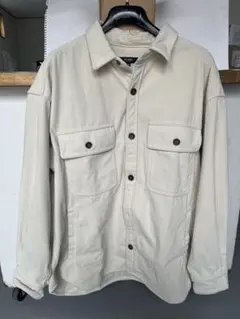 BEAMS コーデュロイCPOジャケット M アイボリー