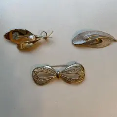 昭和レトロブローチ3個セット