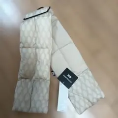 ユニクロマリメッコ パデッドマフラーアイボリー パターン マフラー