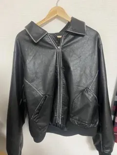 BEAMS ラムレザー レザージャケット サード型 トラッカージャケット 