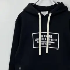 CRIMIE クライミー　ボックスロゴ　スウェットパーカー　ブラック　Mのサムネイル
