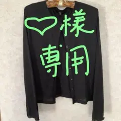 GU 透け感　ソフトシアー カーディガン Ｌ黒 薄い長袖　ブラック