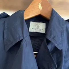 BEAUTY & YOUTH ネイビー トレンチコート