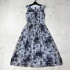 トッカ 美品 SUMMER SNAP ロングドレス ネイビー系 サイズ0のサムネイル