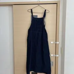 デニムサロペット M ダークブルー