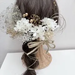 再販☆髪飾り☆振袖袴卒業式成人式結婚式七五三水引金箔紐リボンヘッドドレス