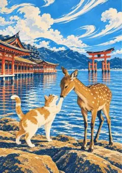 猫　デジタルアート　写真