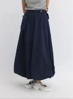 新品タグ付き　ラシュッド LASUD メッシュポーチ付　バルーン　スカート