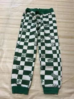 裏毛起毛チェック柄長ズボン 120cm