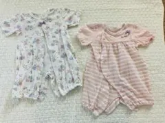 ⭐︎値下げ　ベビー ロンパース 2枚セット 50-60cm 2WAY 綿100%