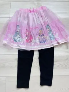 しまむら　わんだふるプリキュア　チュールスカート　スカッツ　レギンス