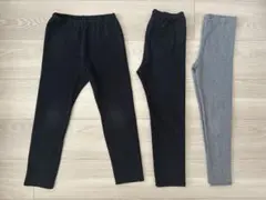 【120】UNIQLO レギンス スパッツ 3枚セット