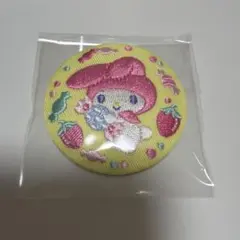 マイメロディ　刺繍缶バッジ