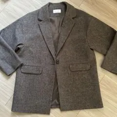 GLOBAL WORK ブラウン テーラードジャケット