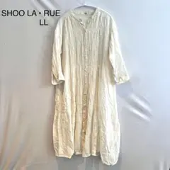 M695 シューラルー アイボリー LL シャツワンピース コットン100%
