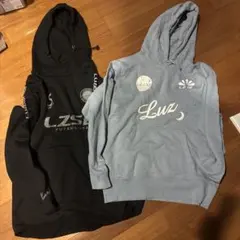 Luz e Sombra 付きパーカー M（黒S）サイズ 2色セット