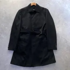 コムサイズム ステンカラーコート 4way ベルト ライナー ウール 黒 M