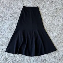 しまむら マーメイドスカート ロングスカート ロング スカート ブラック 黒 M
