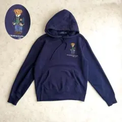 ポロベア刺繍パーカー ポロラルフローレン　ネイビー Sサイズ ネイビー　紺