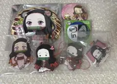 鬼滅の刃　禰豆子セット　缶バッチ　アクスタ　ラバスト　ローソン　道とん堀