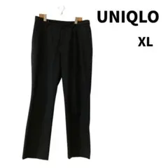 UNIQLO XL スラックス ブラック シンプル パンツ ユニクロ