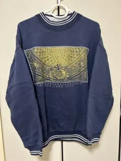 古着　トレーナー ネイビー