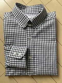 ブリッラペルイルグスト★コットンタブカラーブロックチェックシャツsize40のサムネイル