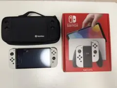 【動作確認済み】Switch本体有機EL Joy-Conホワイト ケース付き