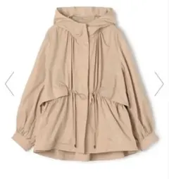 【Ballsey】ライトタフタフーデットショートコート Mサイズ ベージュのサムネイル