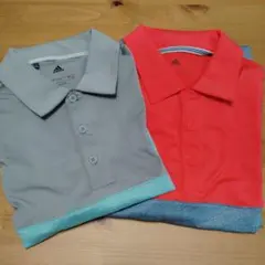 KK021615 adidas / 半袖 ポロシャツ 2枚セット