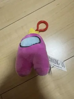 Among Us ピンク ぬいぐるみキーホルダー