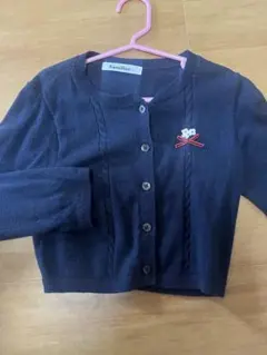 familiar ネイビー カーディガン